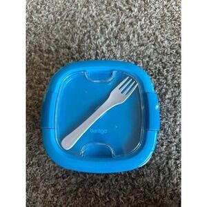 Bentgo  Lunch Box Blue Compartment Bento Style Fork